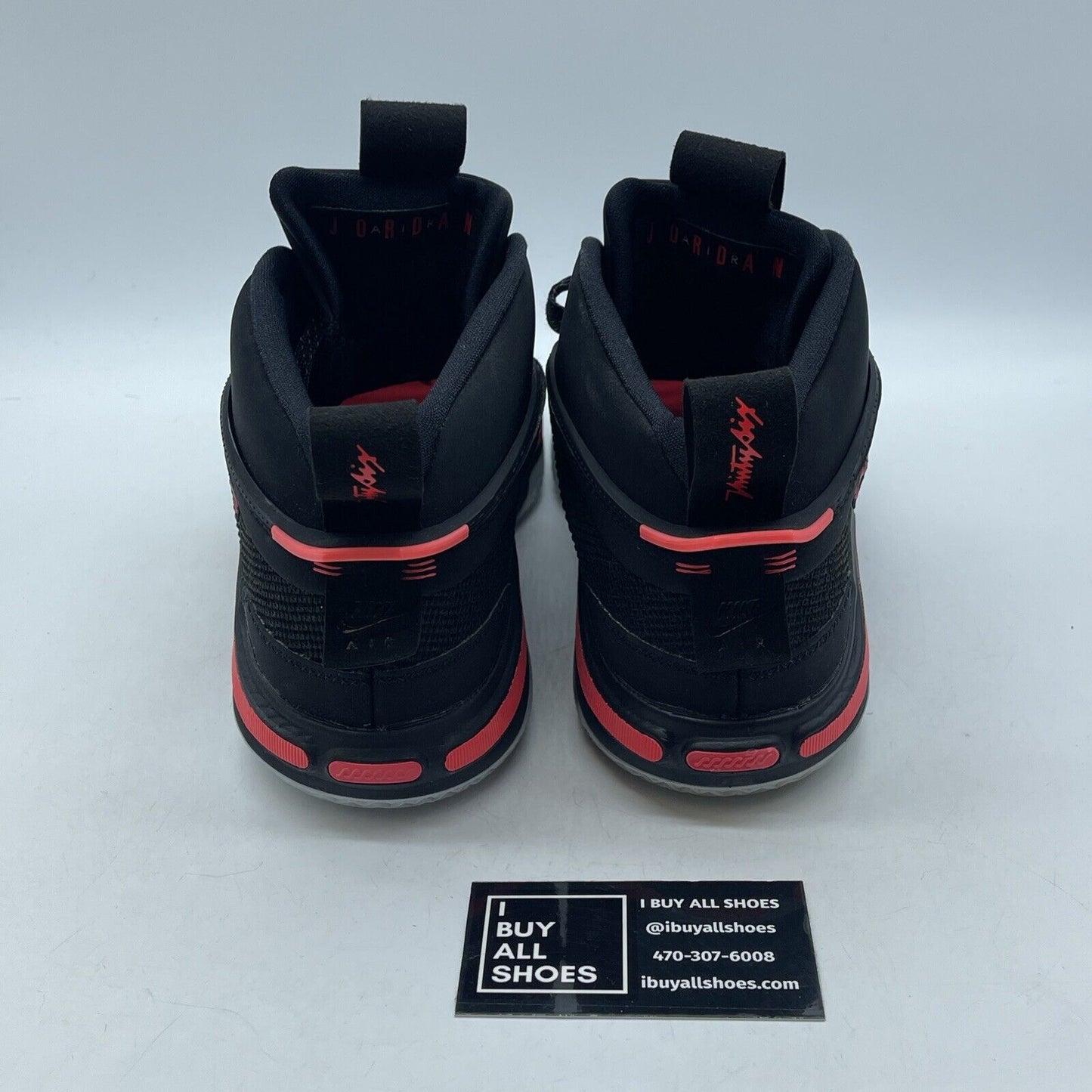 Size 9.5 - Air Jordan 36 Black Infrared Pink Leather Suede (CZ2650-001)