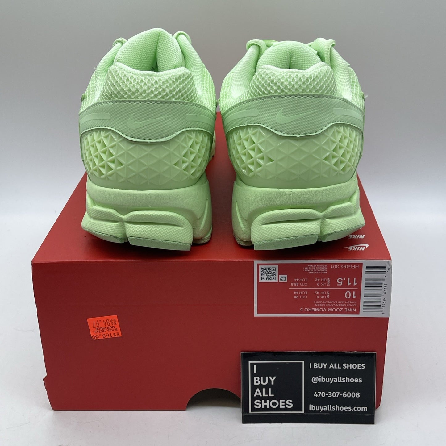 Size 10 - Nike Air Zoom Vomero 5 Vapor Green Suede Leather (HF5493-301)