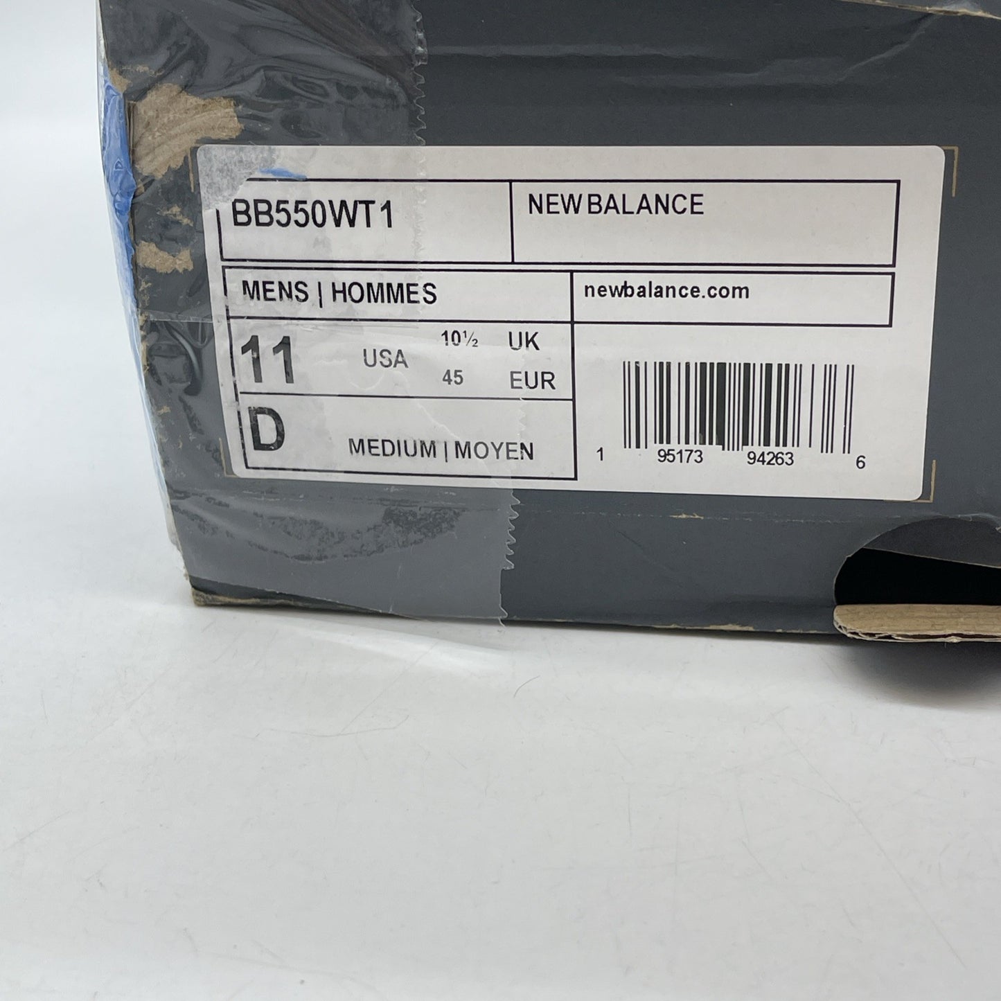 Size 10 - New Balance 550 White 2021 Green Grey Suede Leather (BB550WT1)