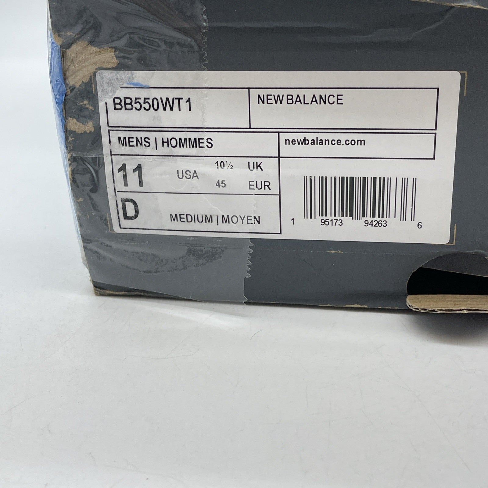 Size 10 - New Balance 550 White 2021 Green Grey Suede Leather (BB550WT1)