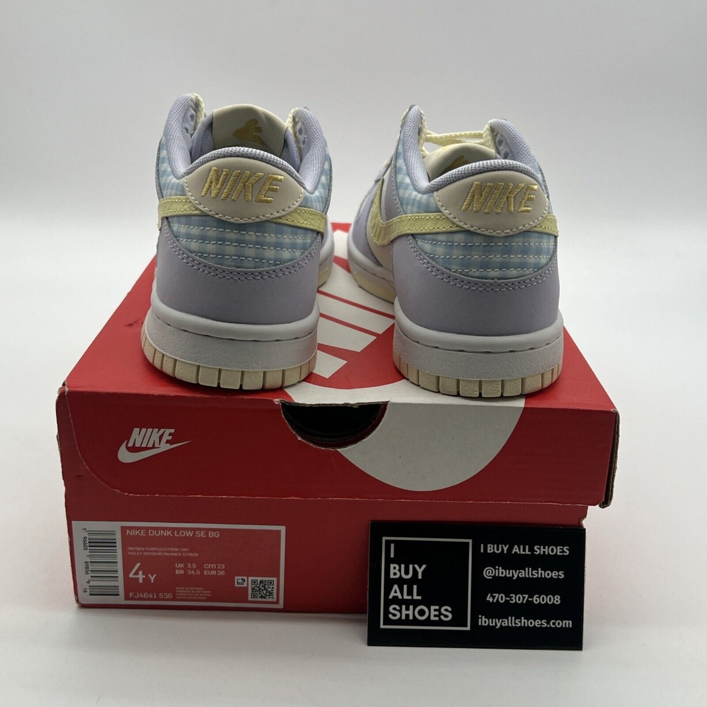 Size 4Y - Nike Dunk Low SE BG "Easter 2023" Oxygen Purple (FJ4641-536)