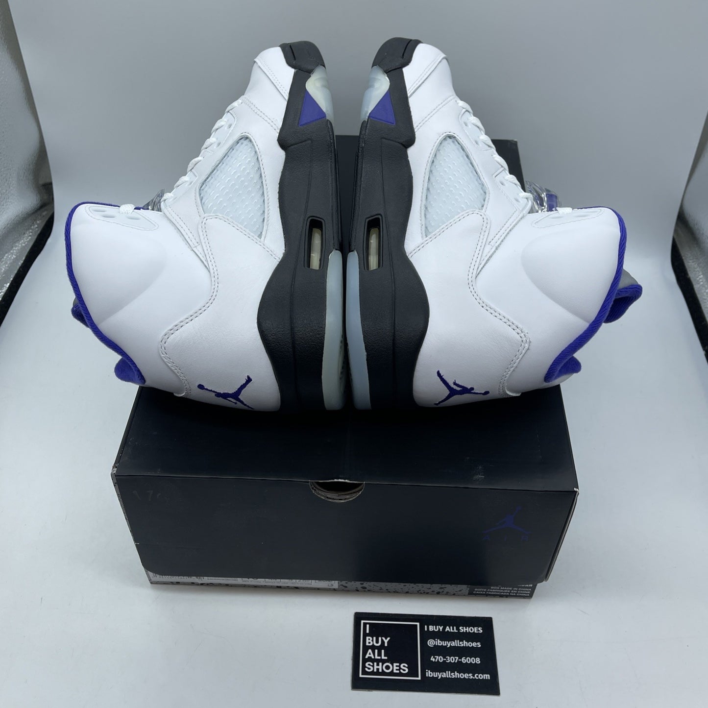 Size 10 - Jordan 5 Concord White Purple Black Leather (DD0587-141)