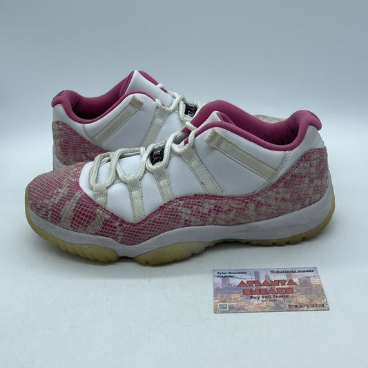 Size 11.5W - Air Jordan 11 Retro Low Pink Snakeskin Pink Suede (AH7860-106)