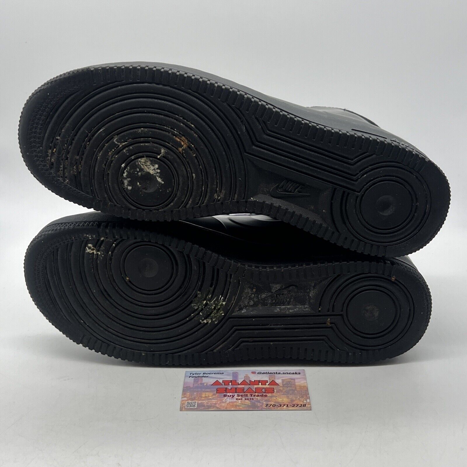 Size 10 - Nike Air Force 1 Foamposite Cup Triple Black (AH6771-001)