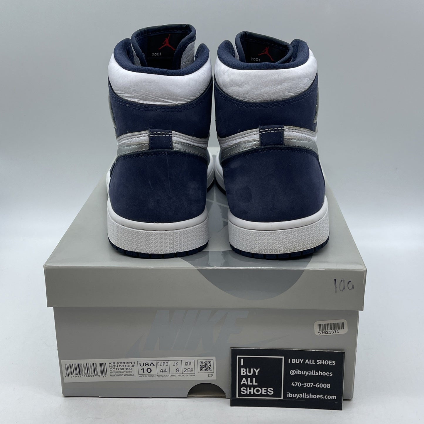 Size 10 - Air Jordan 1 Retro High CO.JP Midnight Navy (DC1788-100)