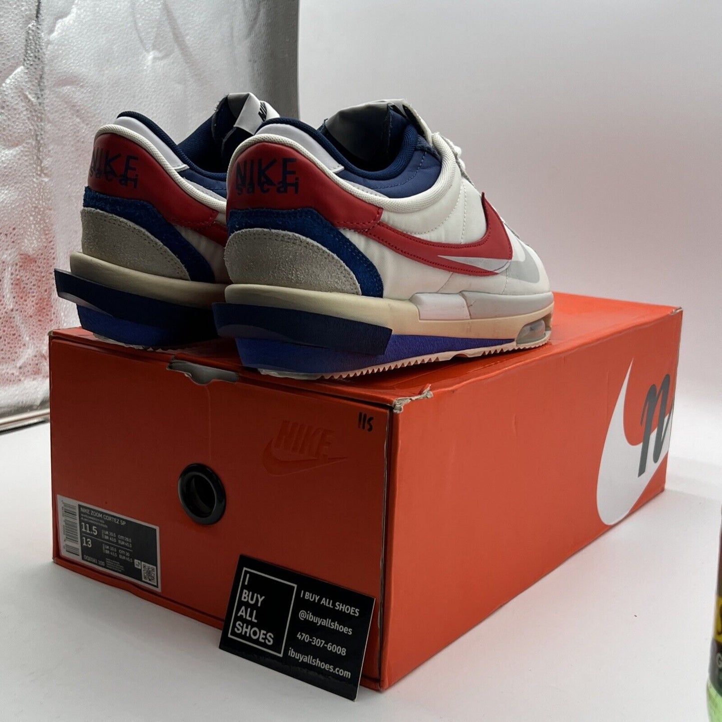 Size 11.5 - Nike sacai x Zoom Cortez SP OG (DQ0581-100)