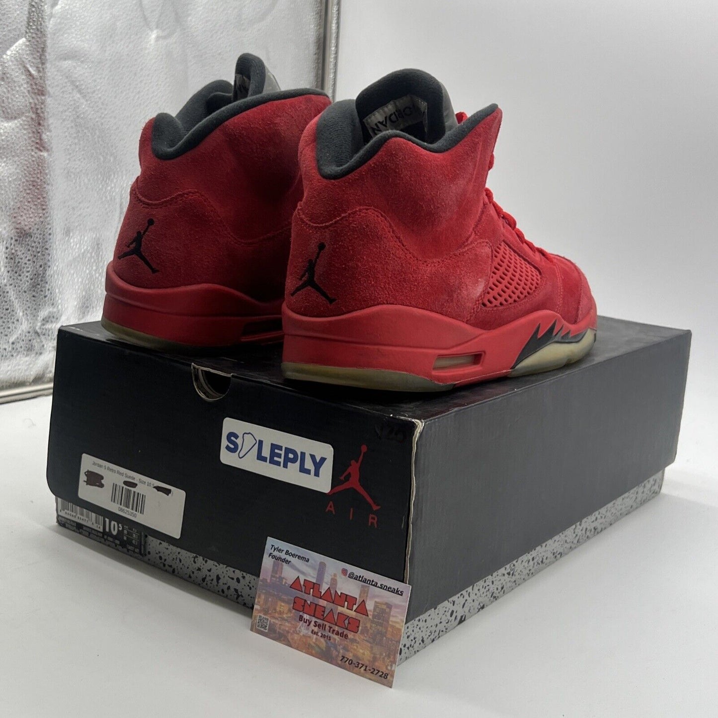 Size 10.5 - Air Jordan 5 Retro Red Suede (136027-602)