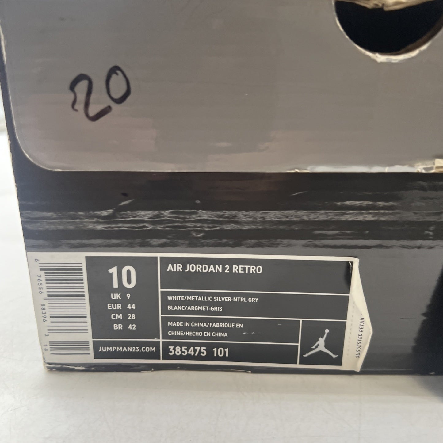 Size 10 - Air Jordan 2 Retro 25th Anniversary (385475-101)