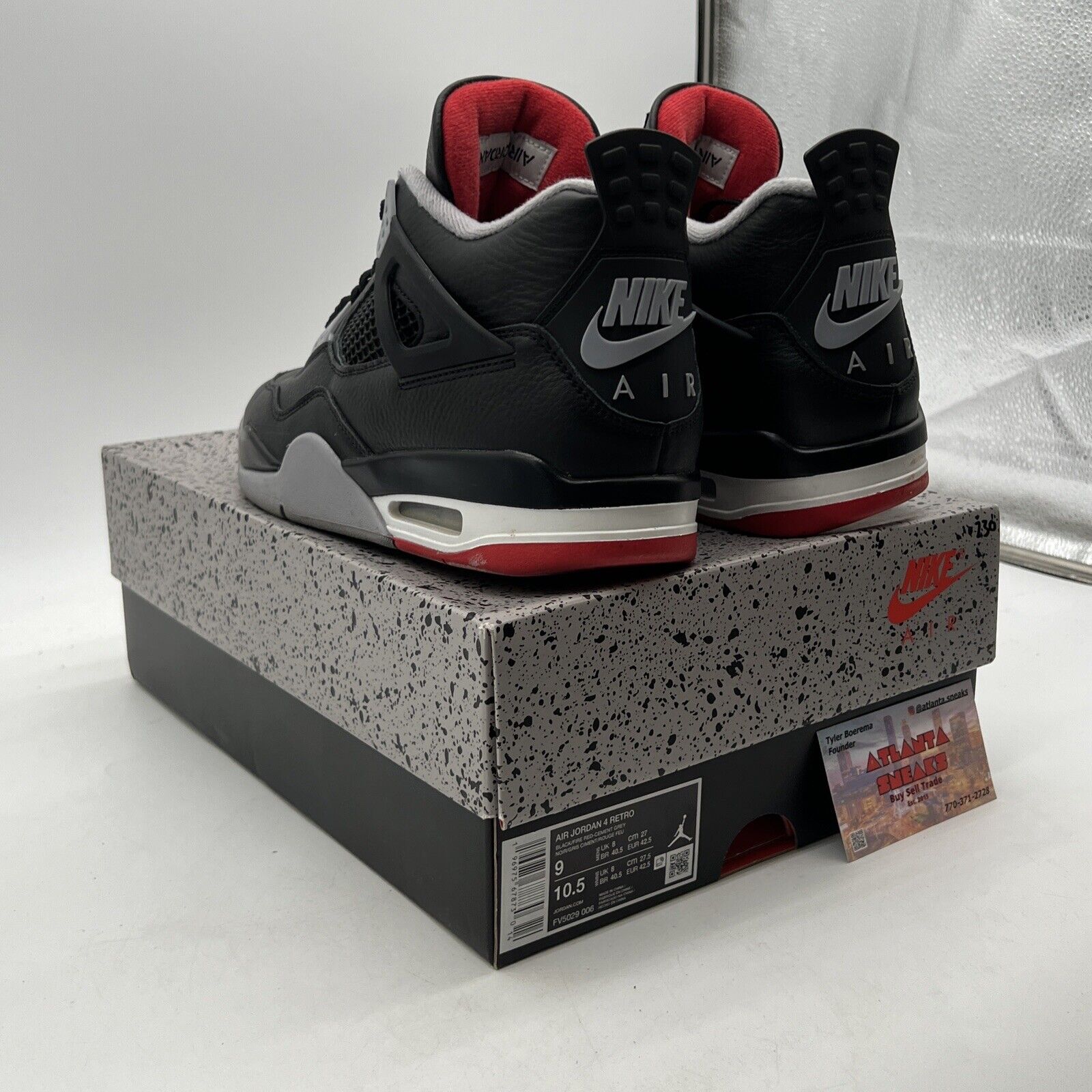 Size 9 - Air Jordan 4 Retro Bred Reimagined (FV5029-006)