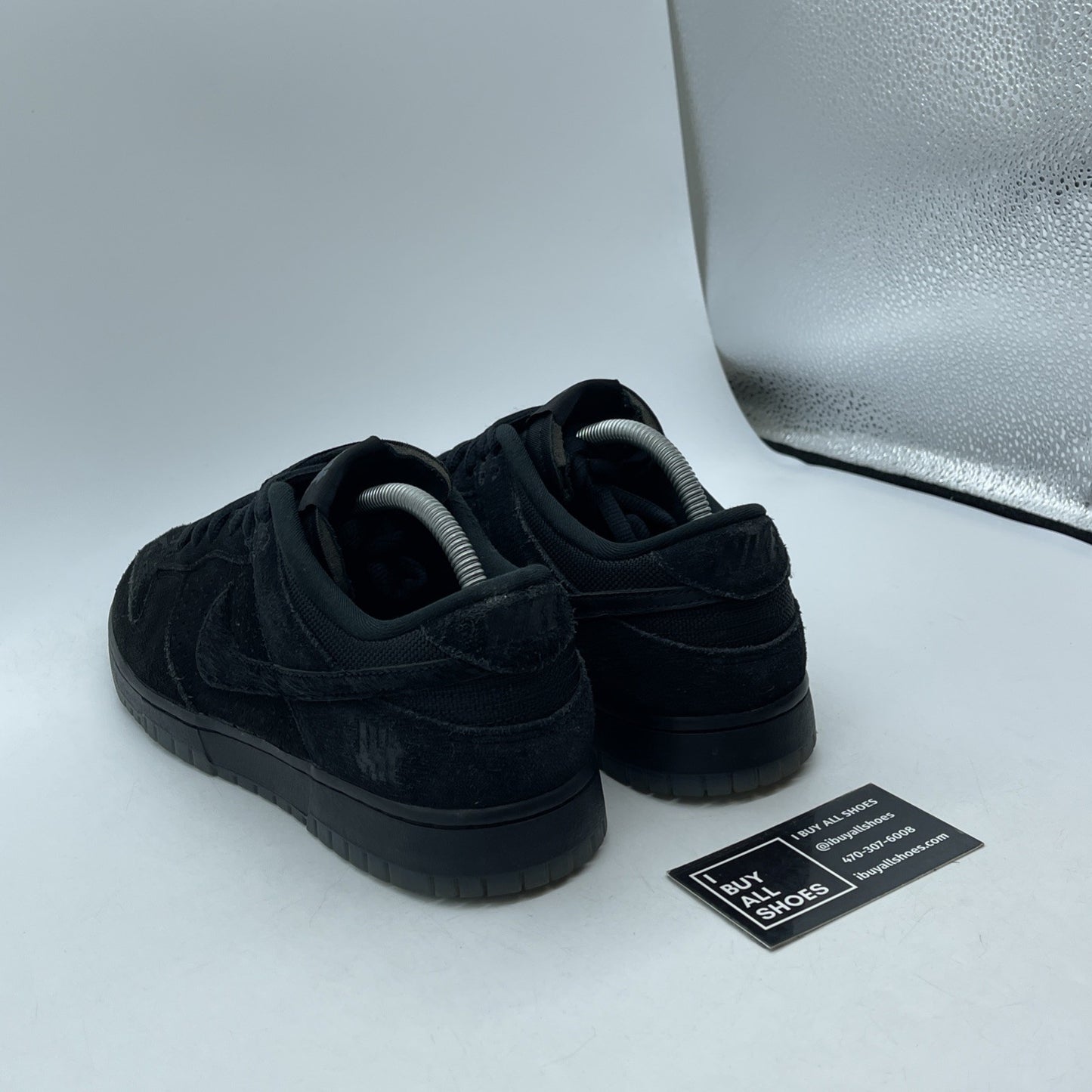 Size 9.5 - Nike Dunk Low x Undefeated Dunk Vs AF1 Black Suede (DO9329-001)