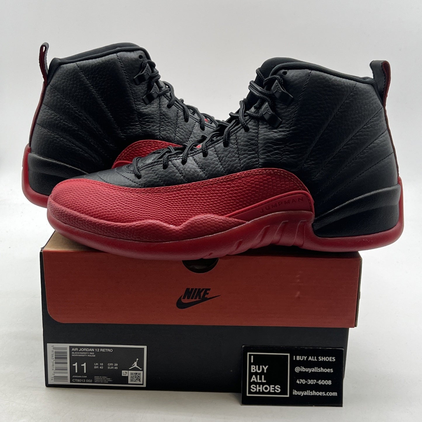 Size 11 - Air Jordan 12 Retro 2025 Flu Game (CT8013-002)