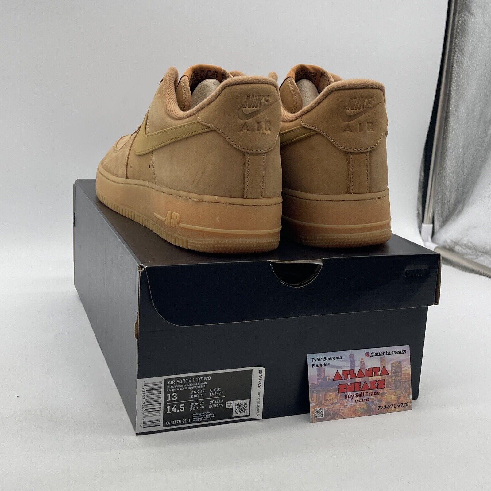 Size 13 - Nike Air Force 1 Low Flax 2019/2022 Brown Suede (CJ9179-200)