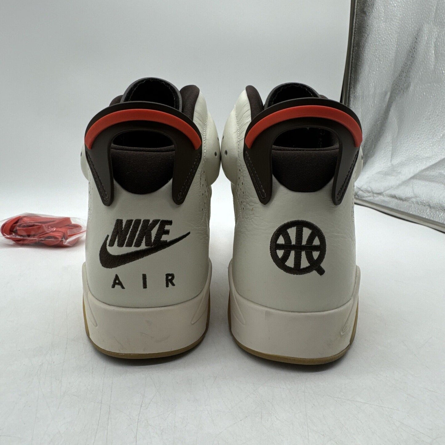Size 13 - Air Jordan 6 Retro Quai 54 - Sail Gum Cream Leather Yellow Brown Accen