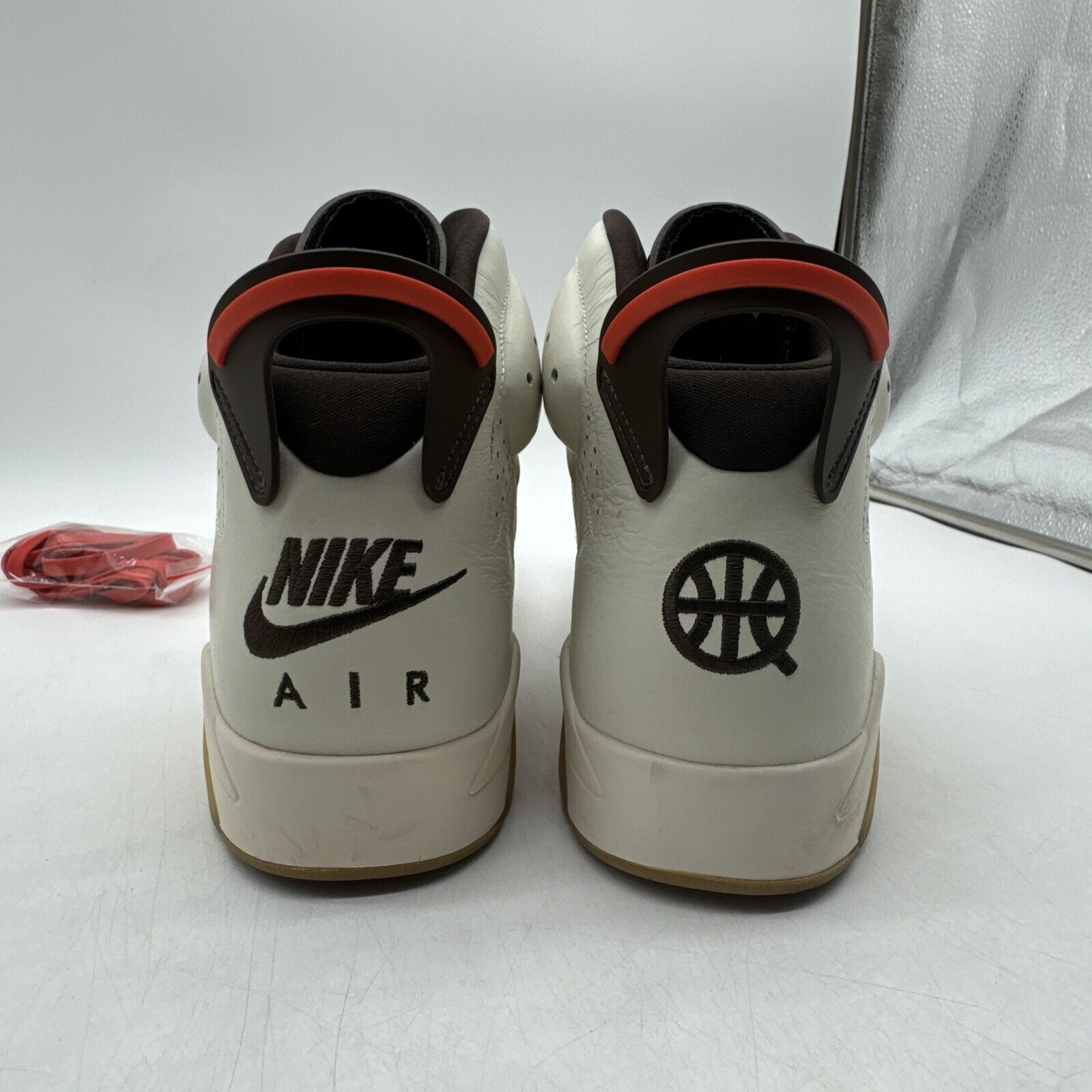 Size 13 - Air Jordan 6 Retro Quai 54 - Sail Gum Cream Leather Yellow Brown Accen