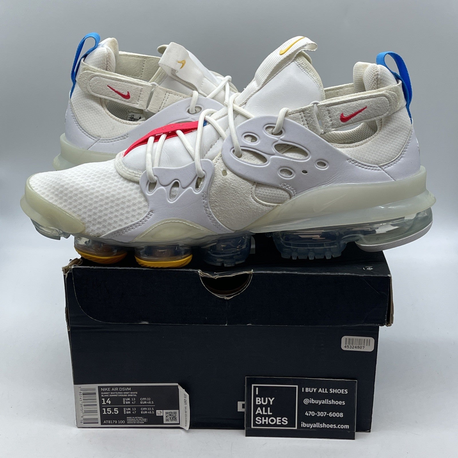 Size 14 - Nike Air VaporMax D/MS/X Off White (AT8179-100)