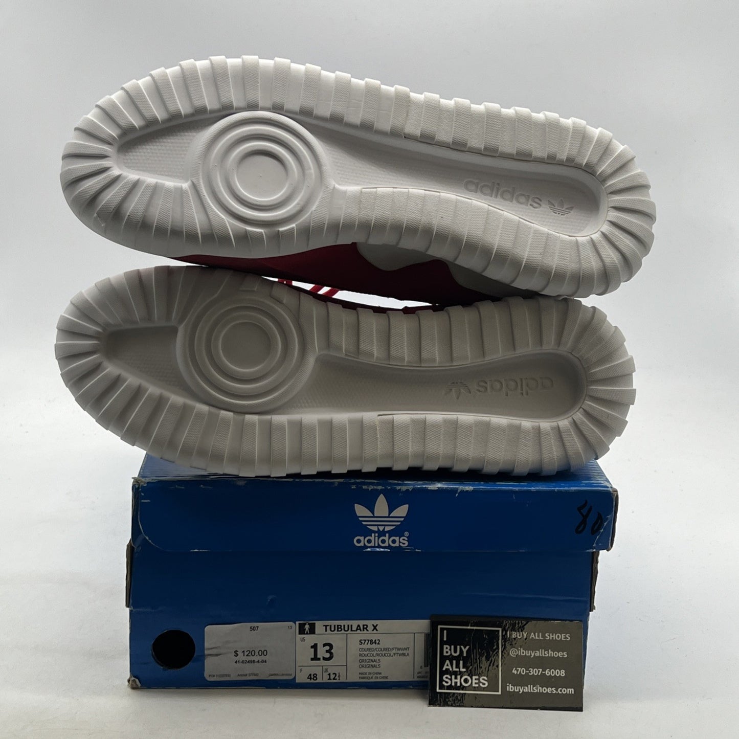 Size 13 - Adidas Tubular X Collegiate Red (S77842)