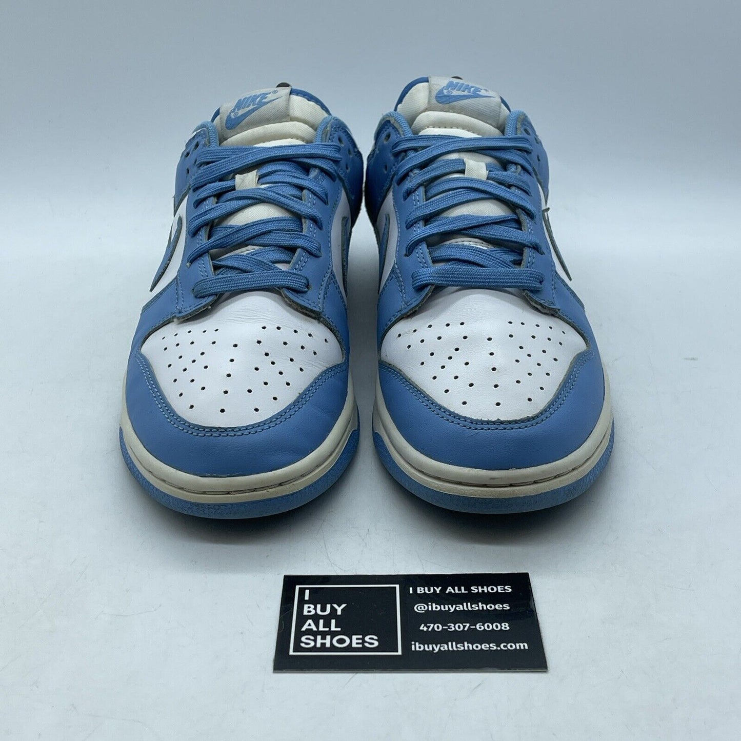 Size 9 - Nike Dunk Low University Blue White Suede Leather (DD1391-102)
