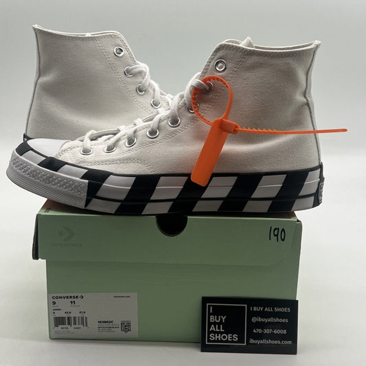 Size 9 - Converse Off-White x Chuck 70 White (163862C)