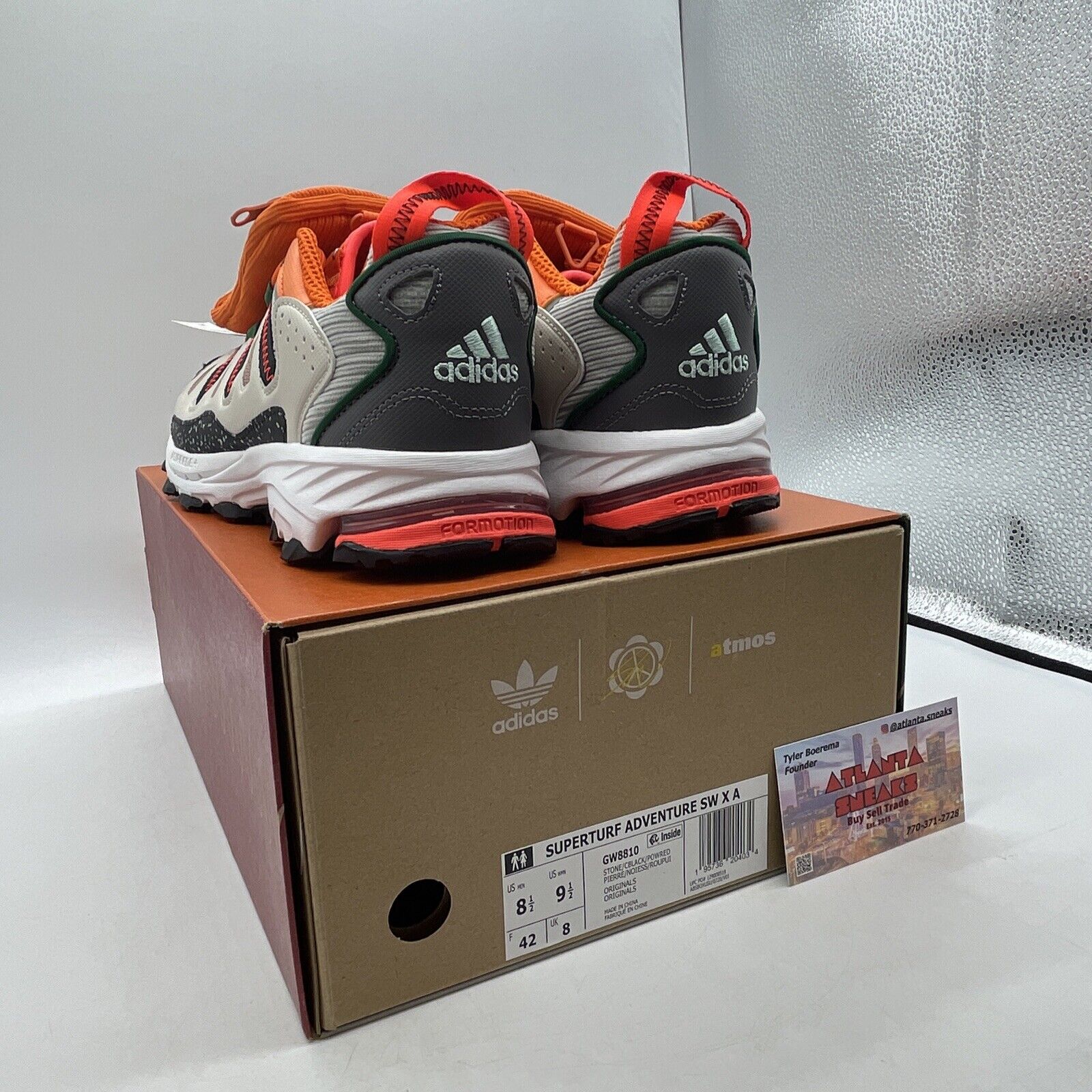 Size 8.5 - Sean Wotherspoon x atmos x Superturf Adventure Stone Orange (GW8810)