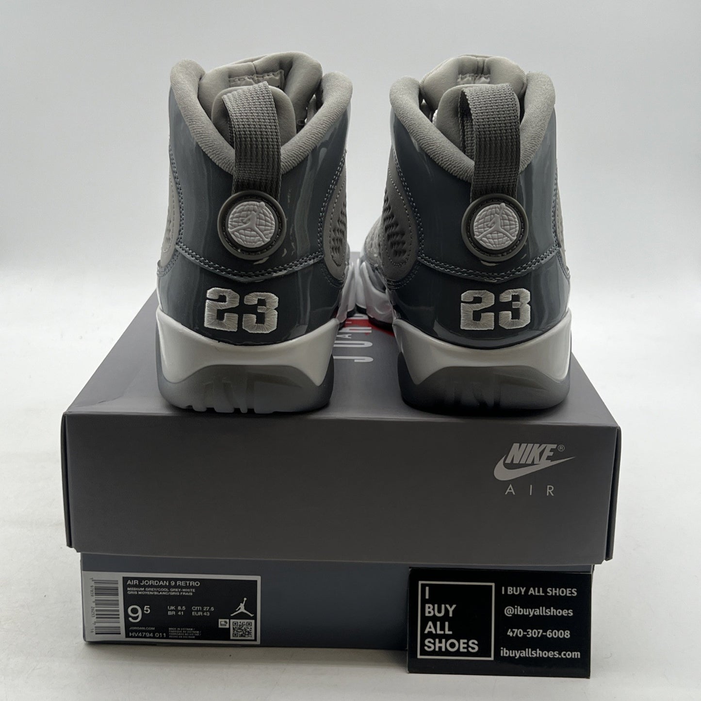 Size 9.5 - Air Jordan 9 Retro 2025 Cool Grey (HV4794-011)