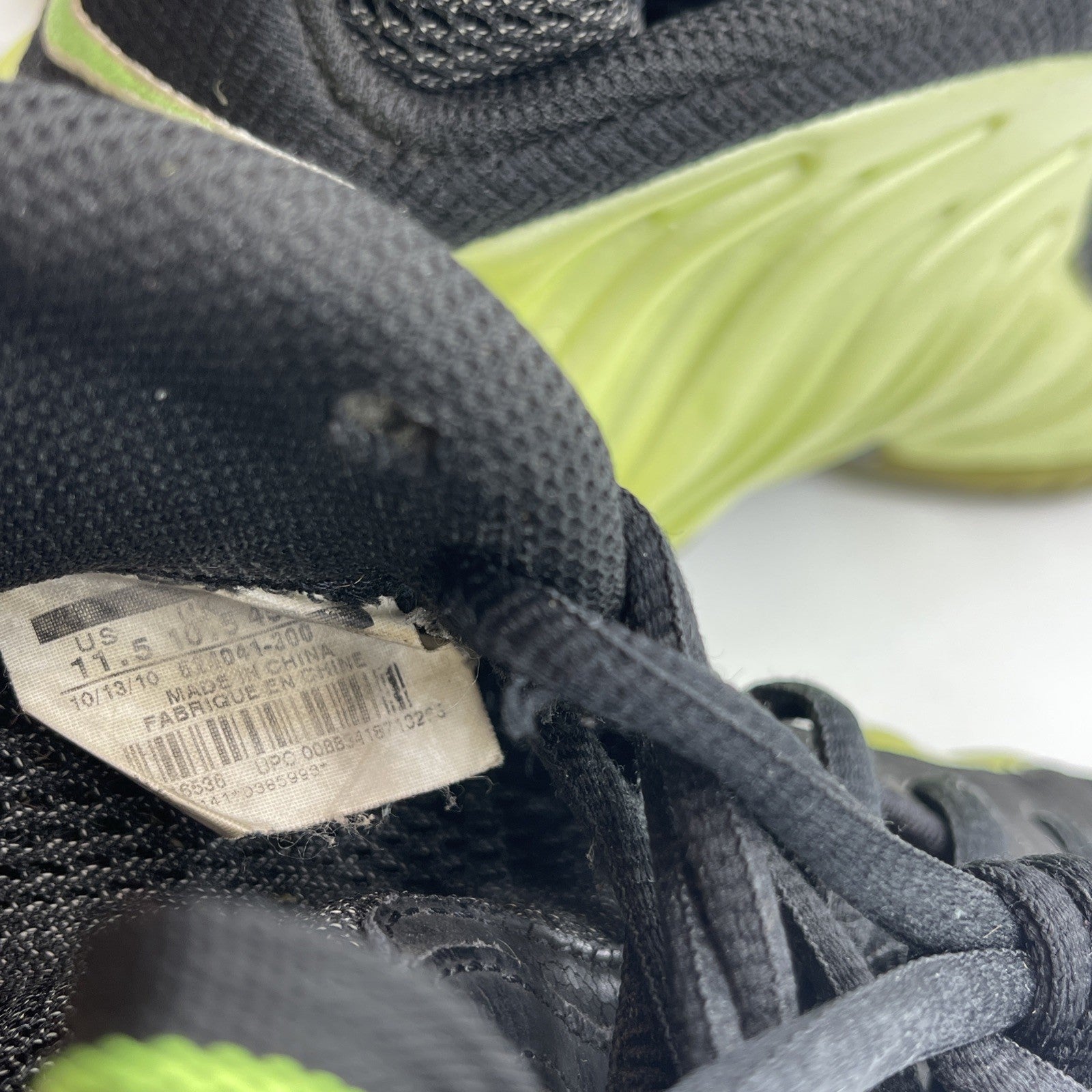 Size 11.5 - Nike Air Foamposite Pro Electric Green Black Suede (624041-300)