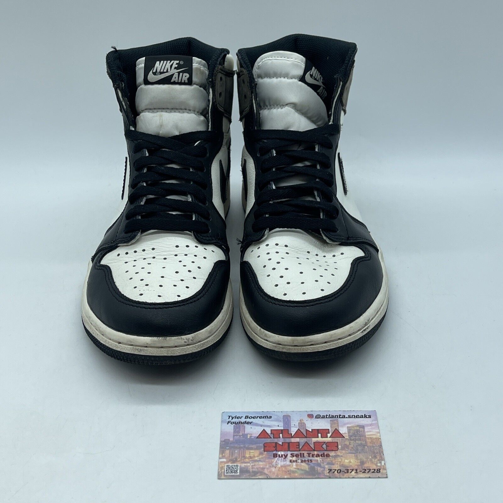 Size 8.5 - Jordan 1 Retro OG High Dark Mocha Black Suede Leather (555088-105)