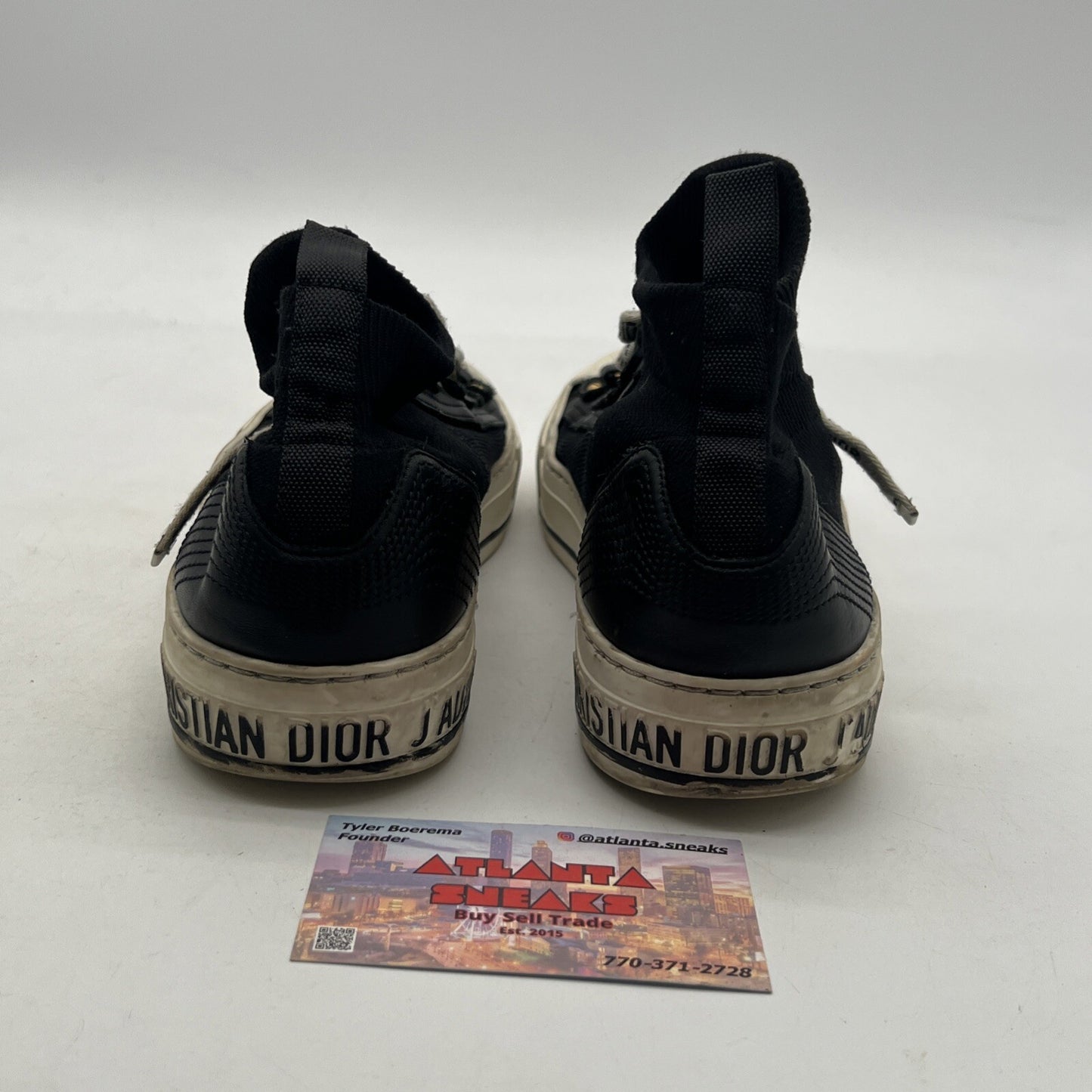 Size 5.5 - Christian Dior Walk N Dior Technical Knit Sneakers Black