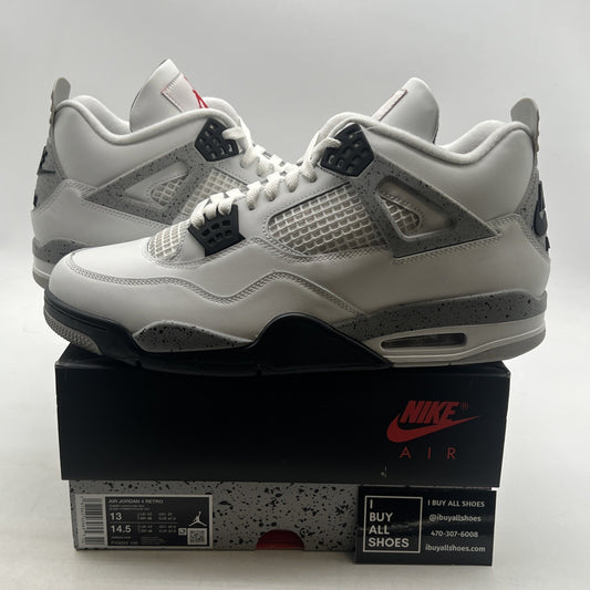 Size 13 - Air Jordan 4 Retro OG 2025 White Cement (FV5029-100)