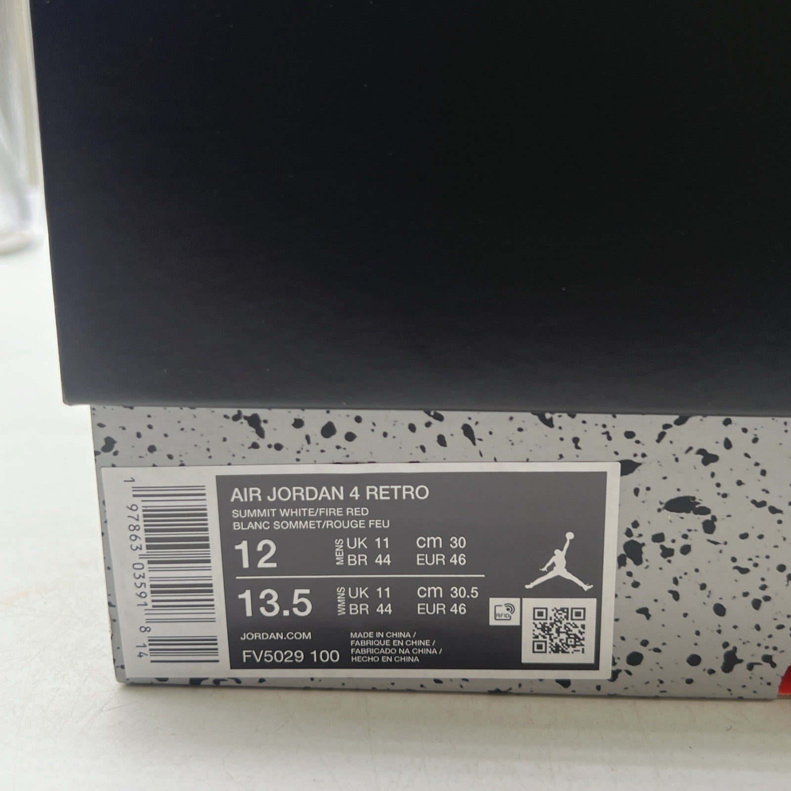 Size 12 - Air Jordan 4 Retro OG 2025 White Cement (FV5029-100)