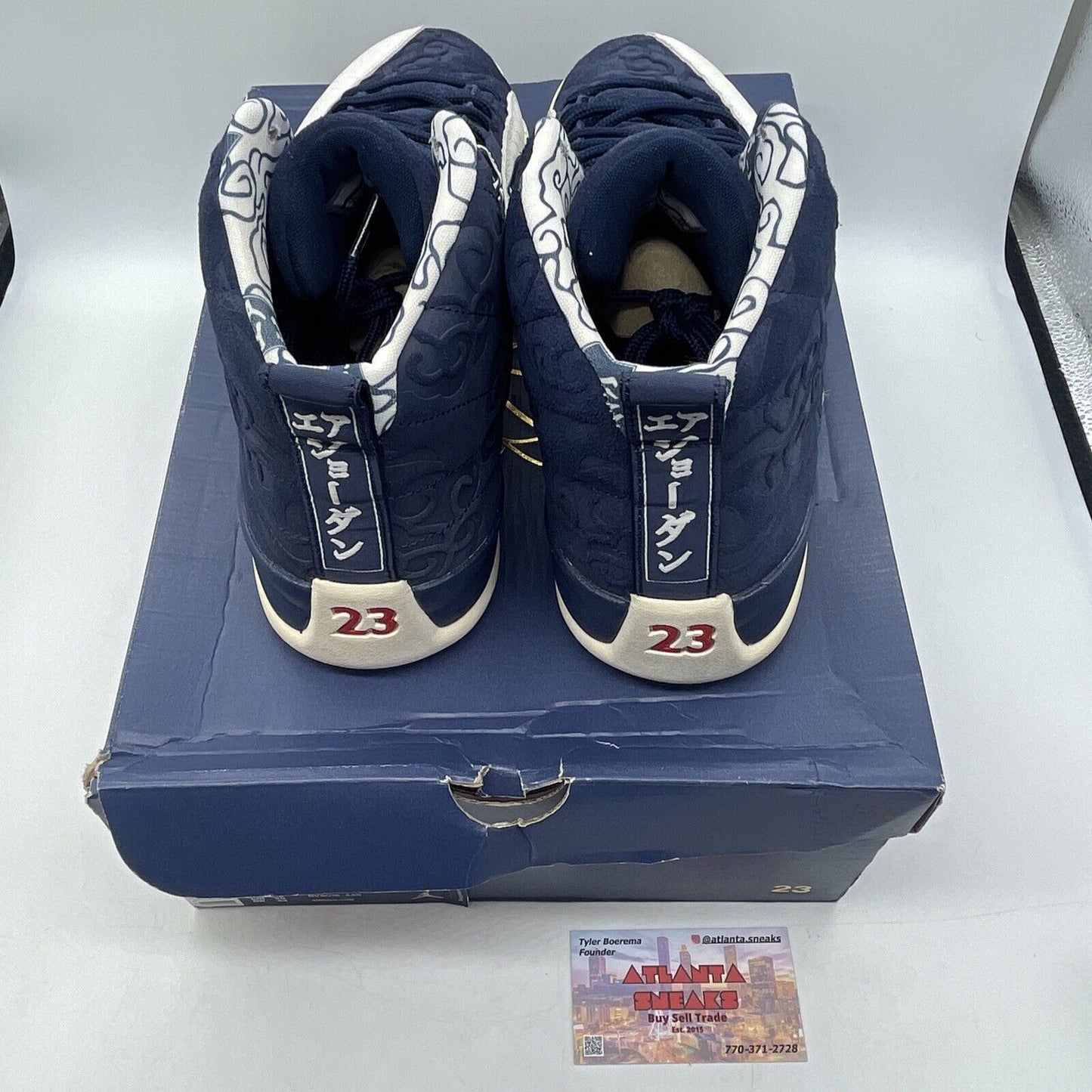Size 11 - Air Jordan 12 Retro International Flight Blue White Suede (BV8016-445)