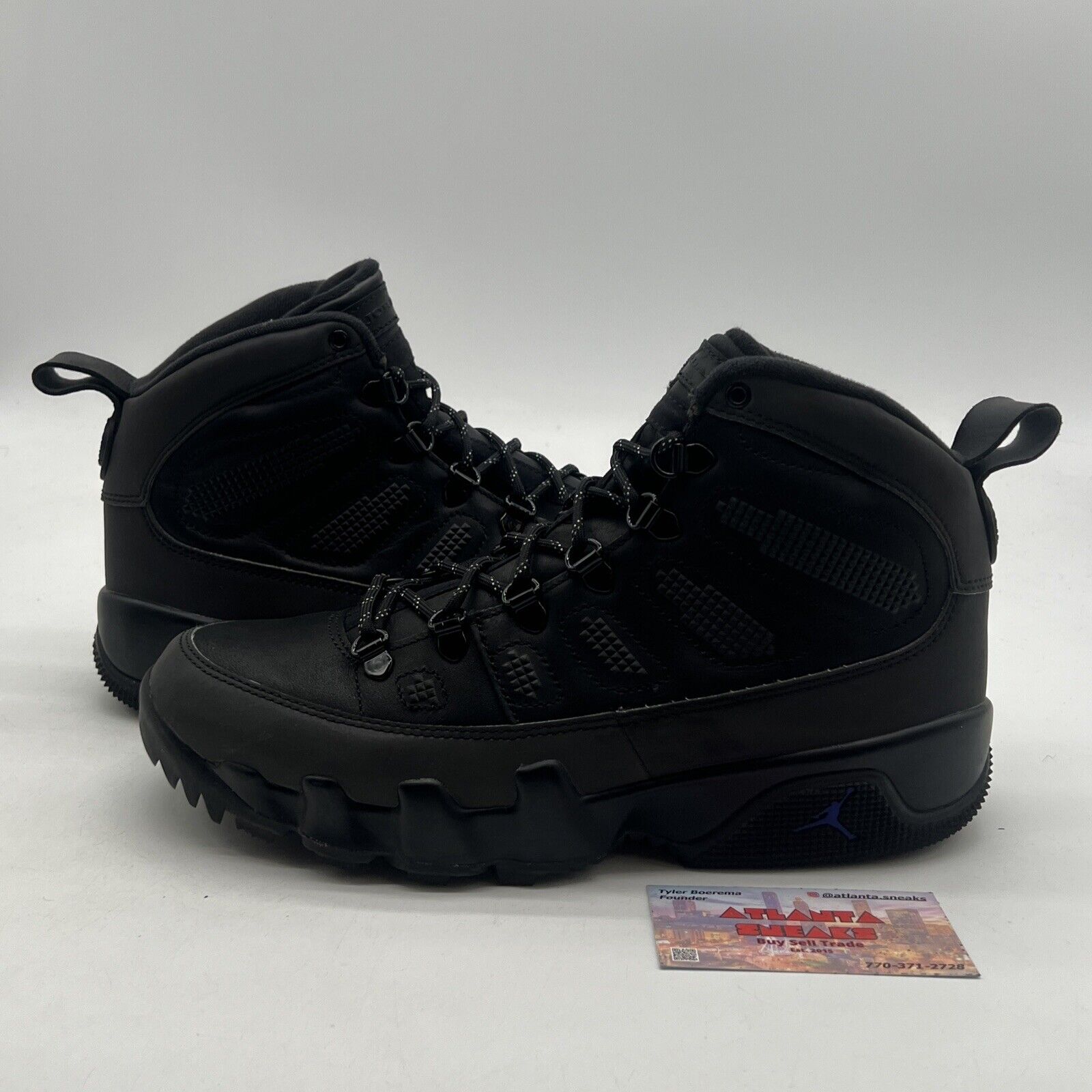 Size 8.5 - Air Jordan 9 Retro Boot NRG Black Concord 2018 (AR4491-001)