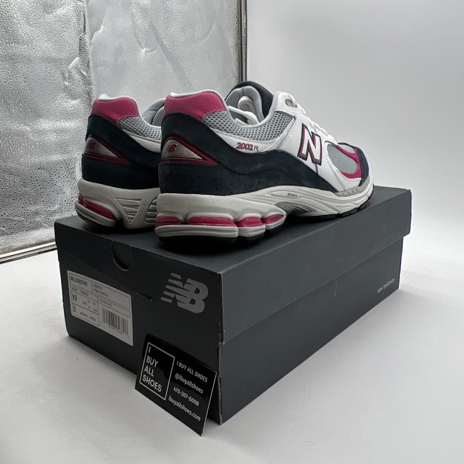 Size 10 - New Balance 2002 Petrol Exuberant Pink (ML2002RH)