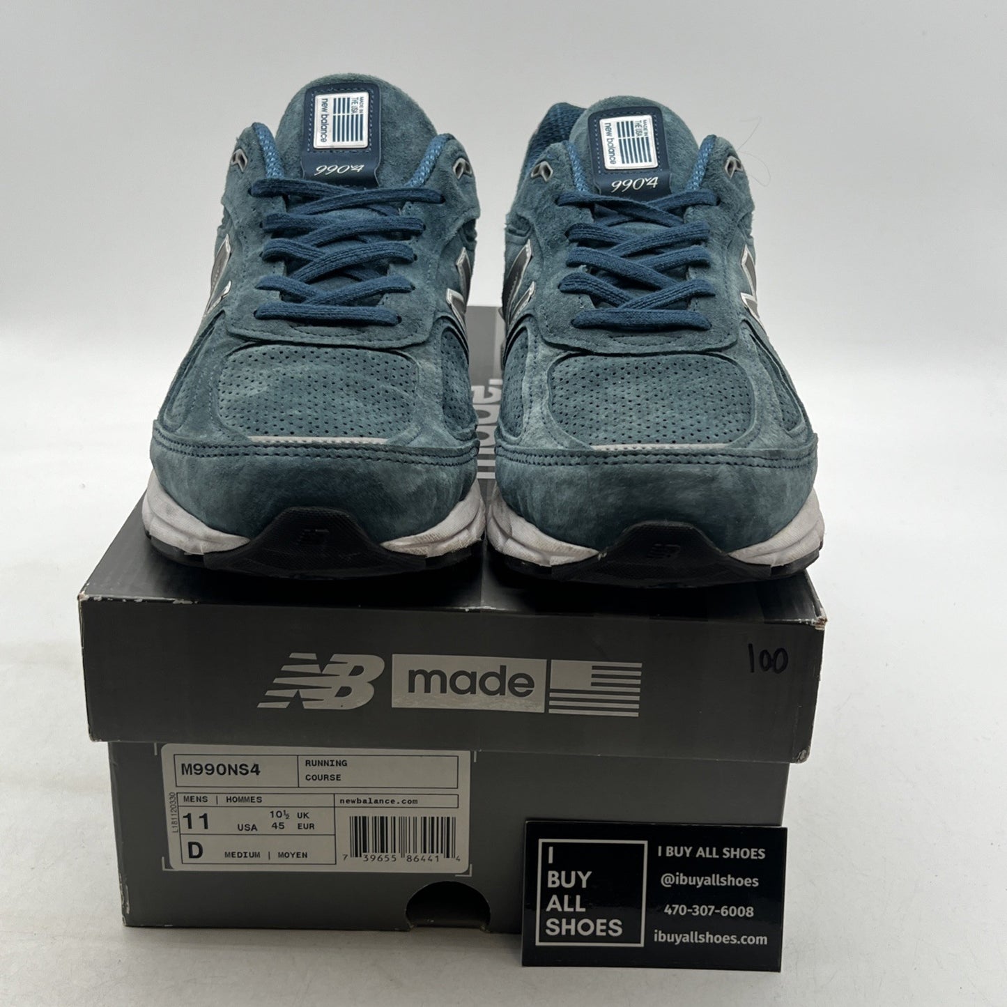 Size 11 - New Balance 990v4 Made in USA North Sea (M990NS4)