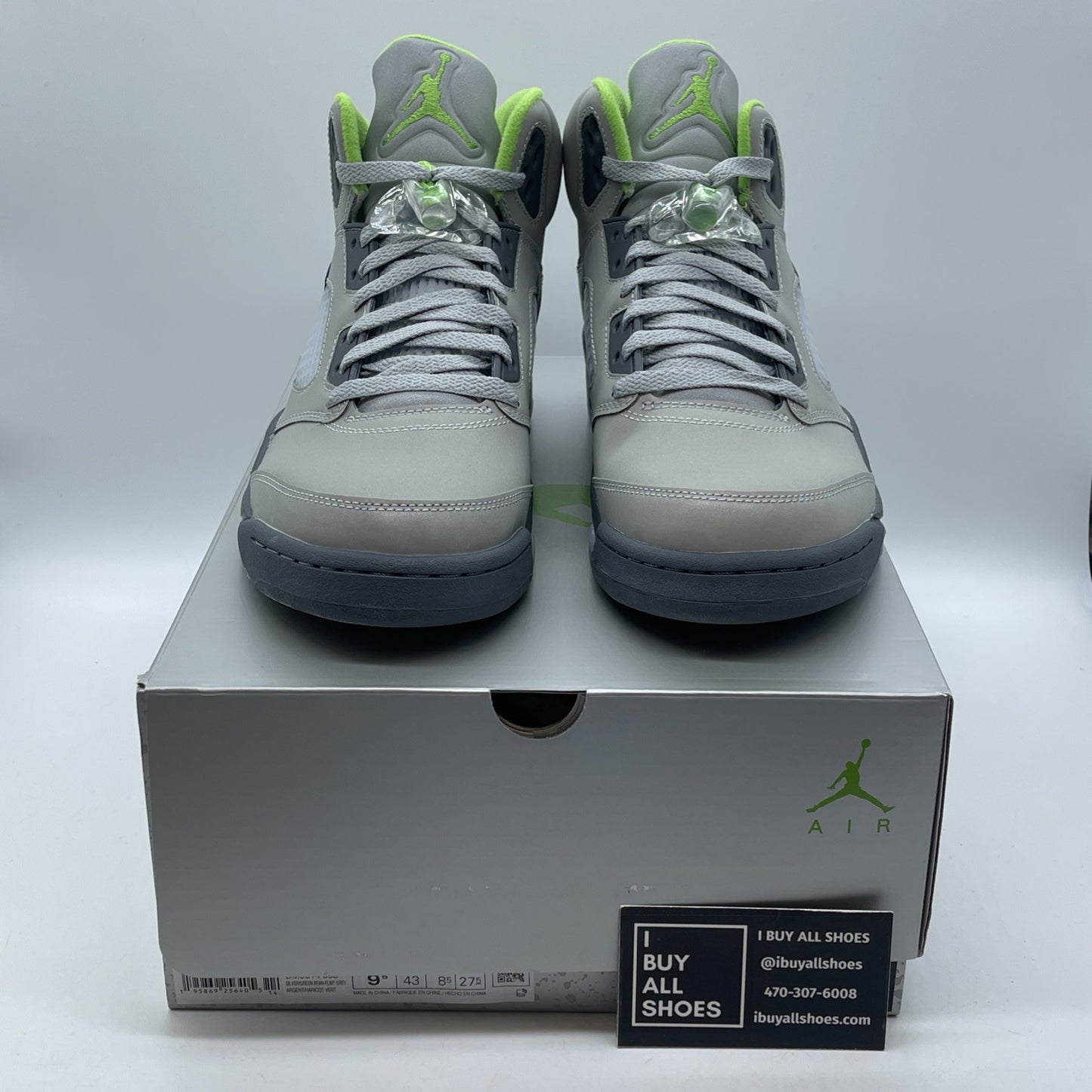 Size 9.5 - Jordan 5 Retro Green Bean Grey Leather (DM9014-003)