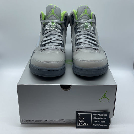Size 9.5 - Jordan 5 Retro Green Bean Grey Leather (DM9014-003)