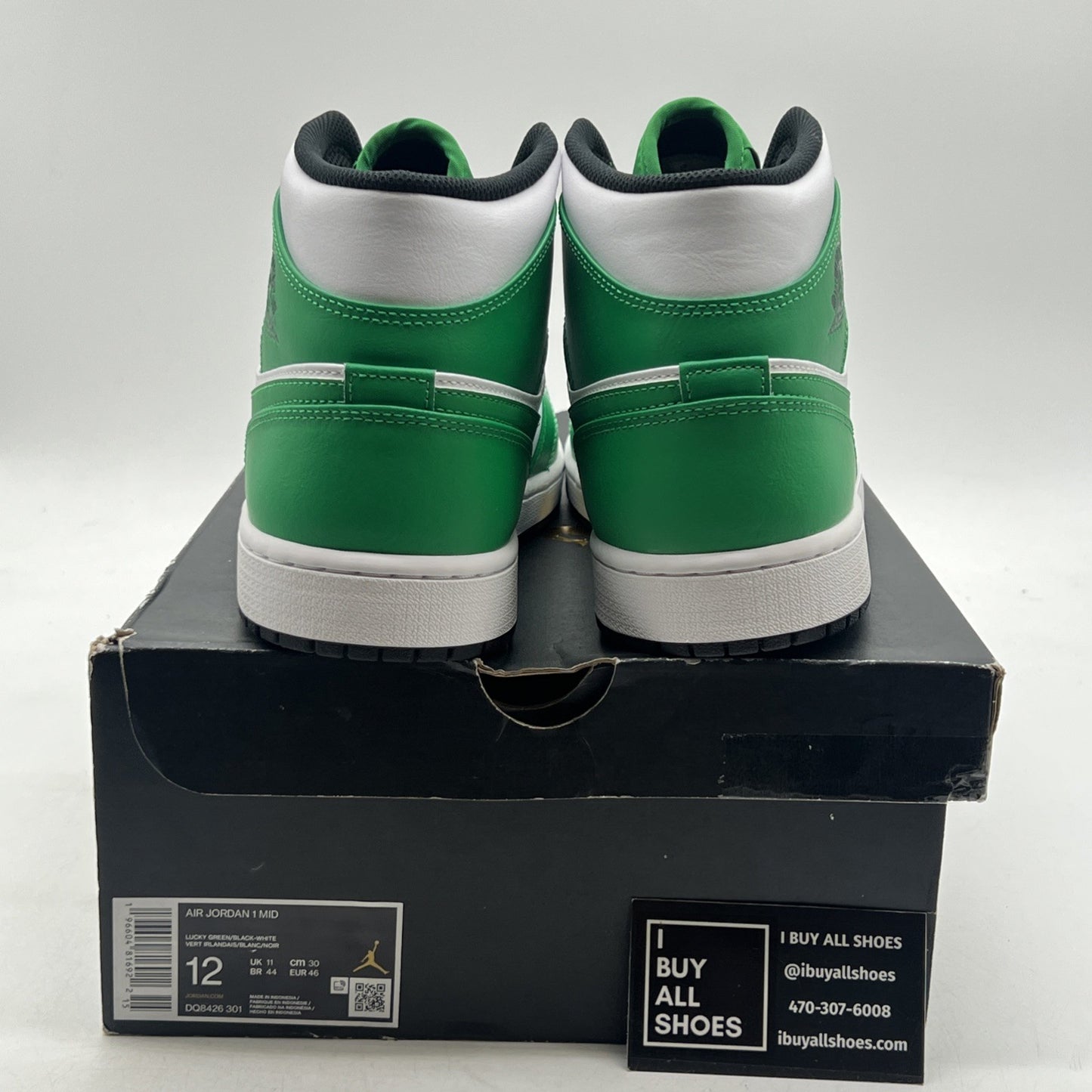 Size 12 - Air Jordan 1 Mid Lucky Green (DQ7426-301)