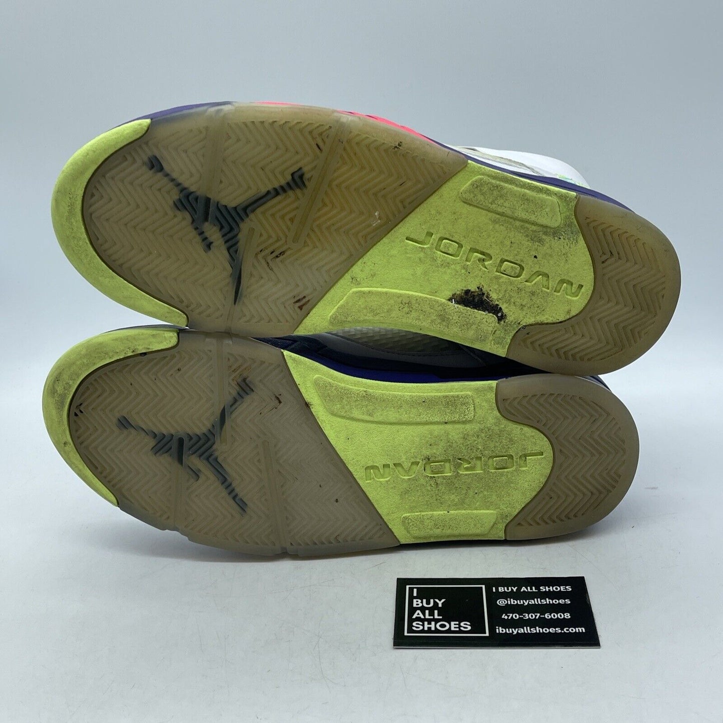 Size 9.5 - Jordan 5 Retro Alternate Bel-Air White Purple Leather (DB3335-100)