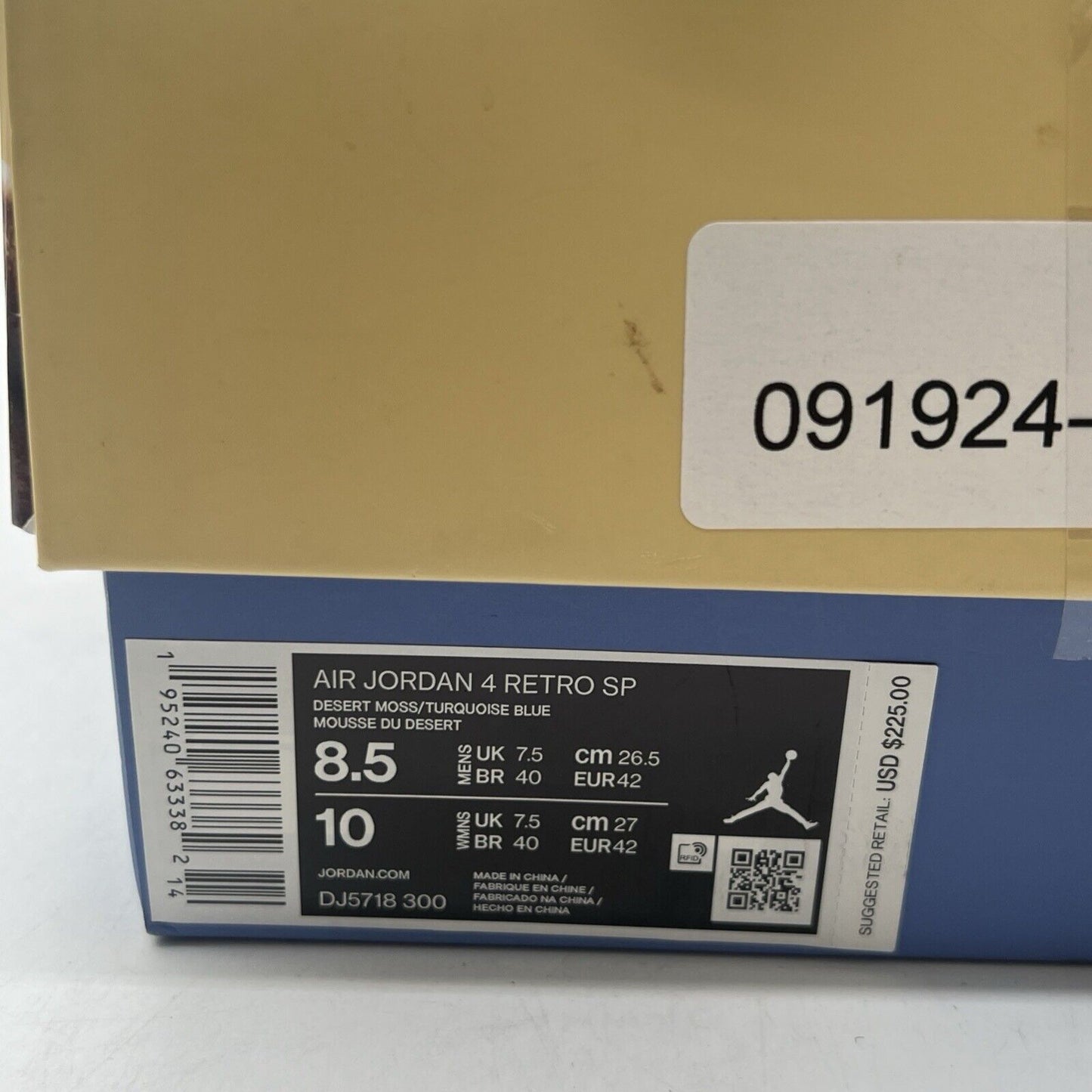 Size 8.5 - Air Jordan 4 Retro SP x Union 30th Anniversary (DJ5718-300)