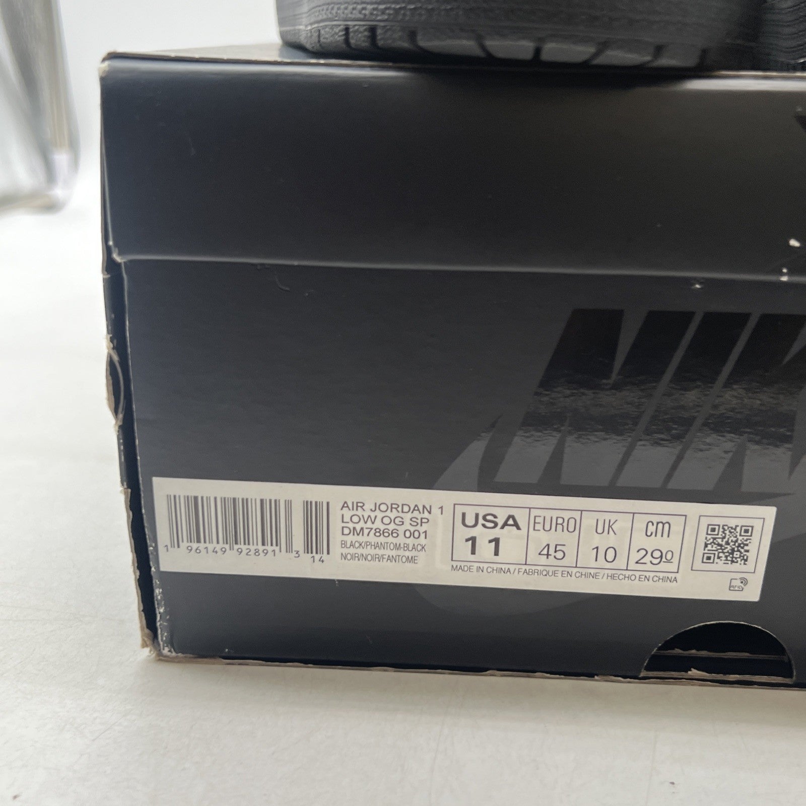 Size 11 - Air Jordan 1 Retro Low OG SP x Travis Scott Black Phantom (DM7866-001)