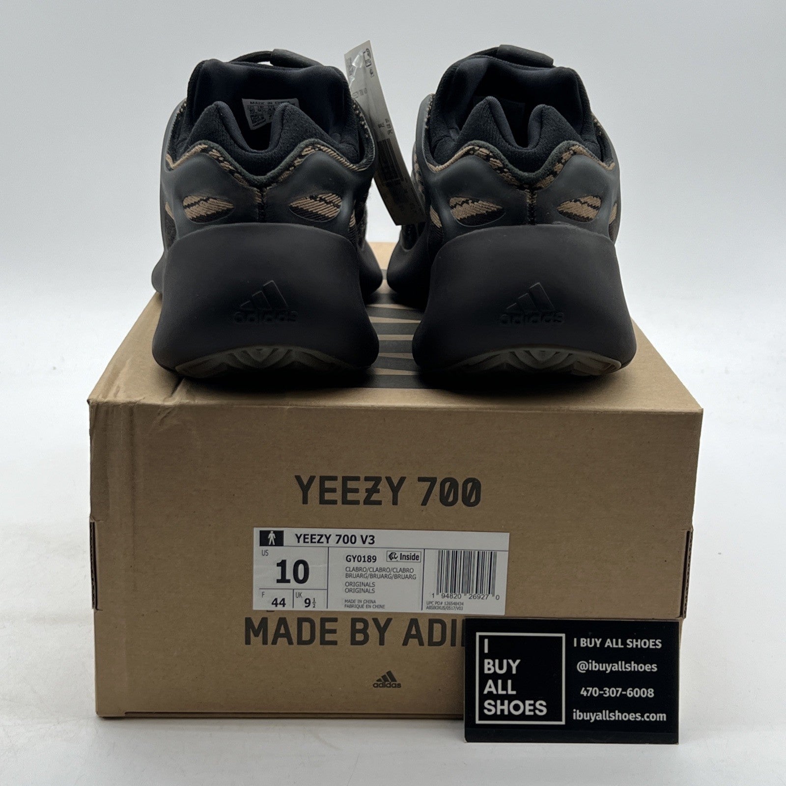 Size 10 - adidas Yeezy 700 V3 Clay Brown (GY0189)