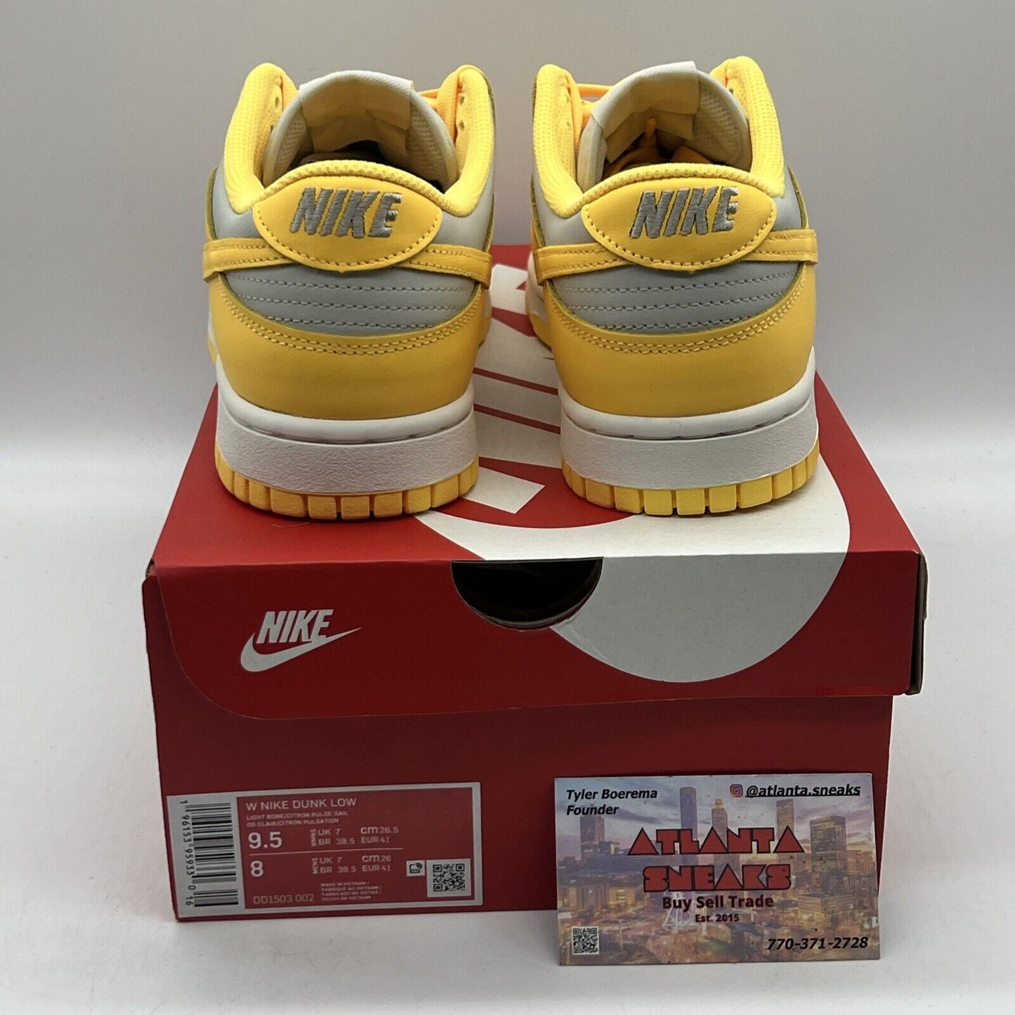 Size 9.5 - Nike Dunk Low Citron Pulse W Brand New Og All