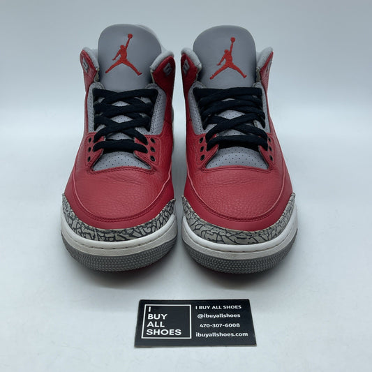 Size 12 - Jordan 3 Retro SE Mid Unite Grey Red Leather Suede (CK5692-600)