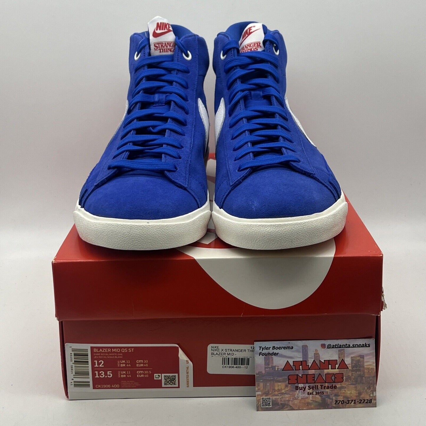 Size 12 - Nike Stranger Things x Blazer Mid OG Collection Suede (CK1906-400)