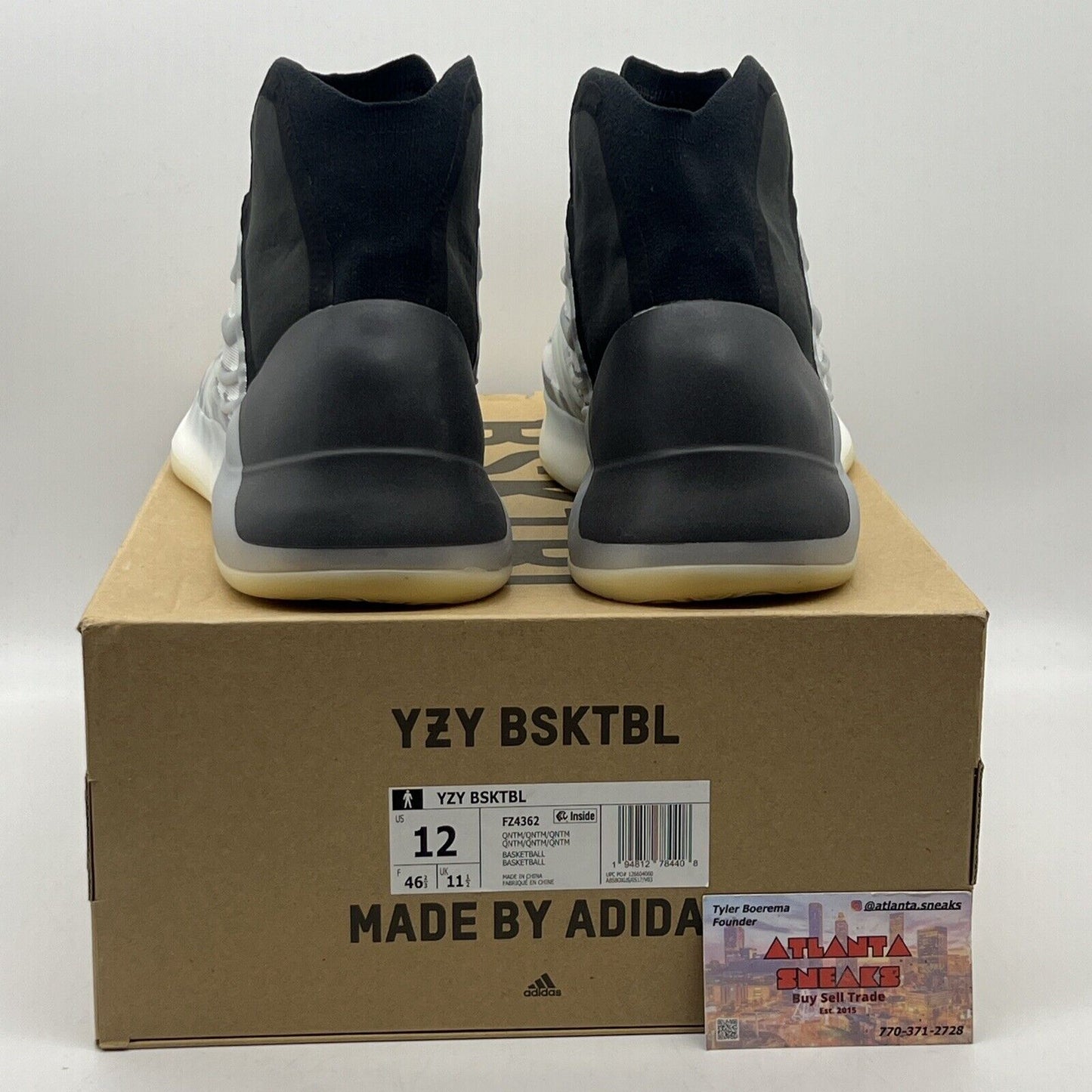 Size 12 - adidas Yeezy Basketball Quantum Black Suede (FZ4362)