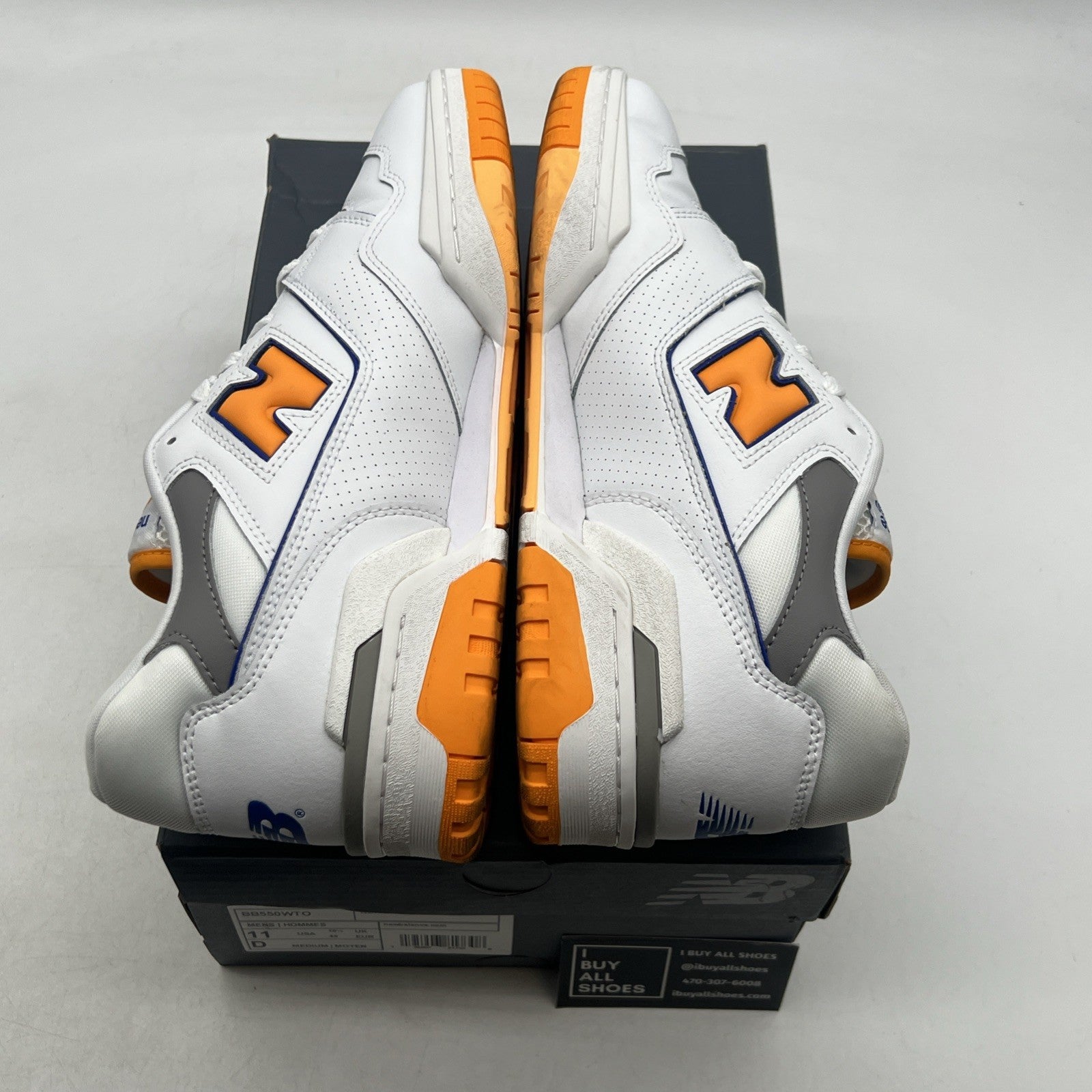 Size 11 - New Balance 550 Lakers Pack - Vibrant Orange (BB550WTO)