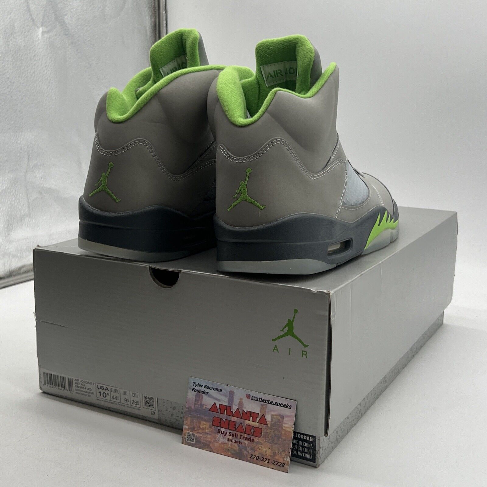 Size 10.5 - Air Jordan 5 Retro Green Bean (DM9014-003)