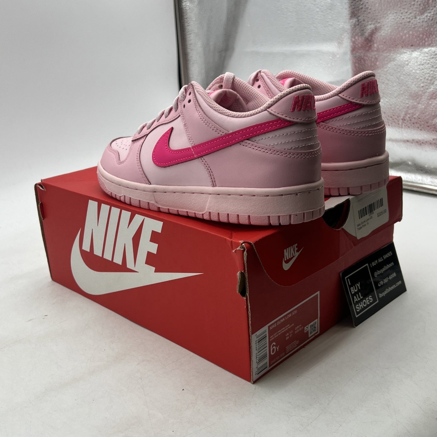 Size 6Y - Nike Dunk Low (GS) “Triple Pink” (DH9765-600)