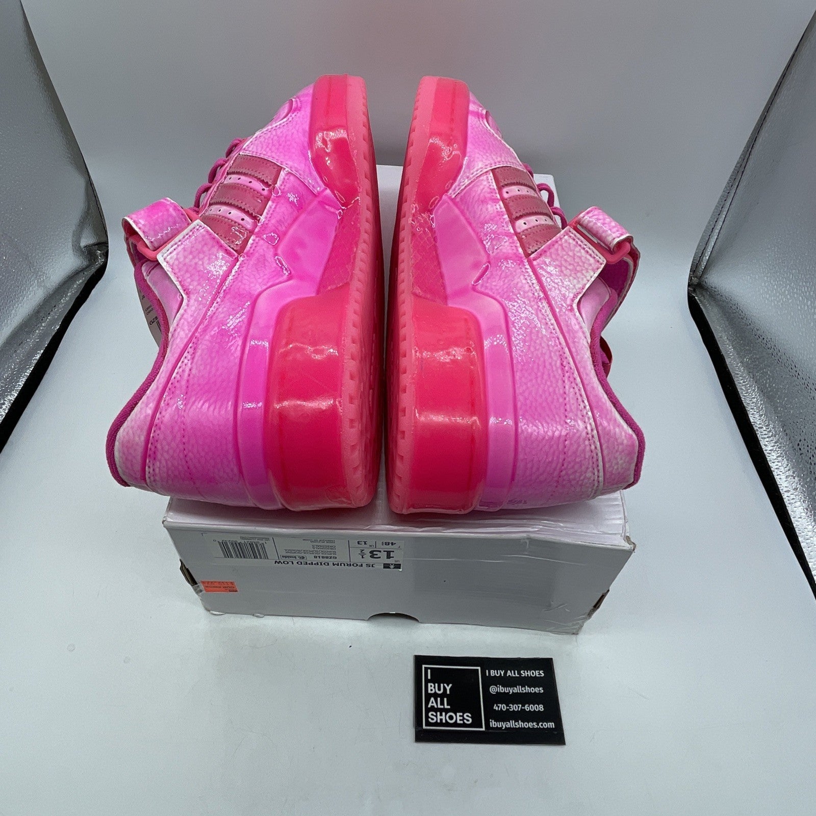 Size 13.5 - Jeremy Scott x Adidas Forum Low Dipped Solar Pink (GZ8818)