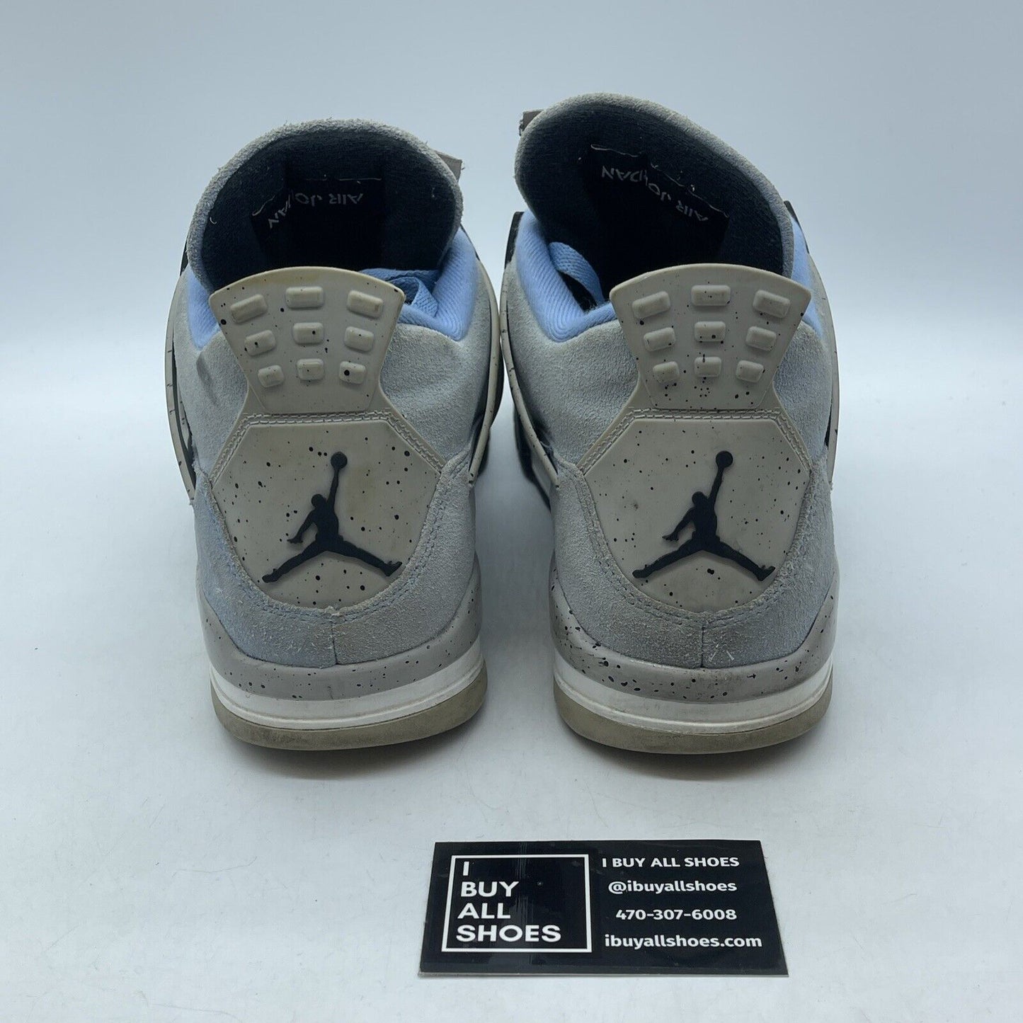 Size 11.5 - Jordan 4 Retro Mid University Blue Black Grey Suede (CT8527-400)