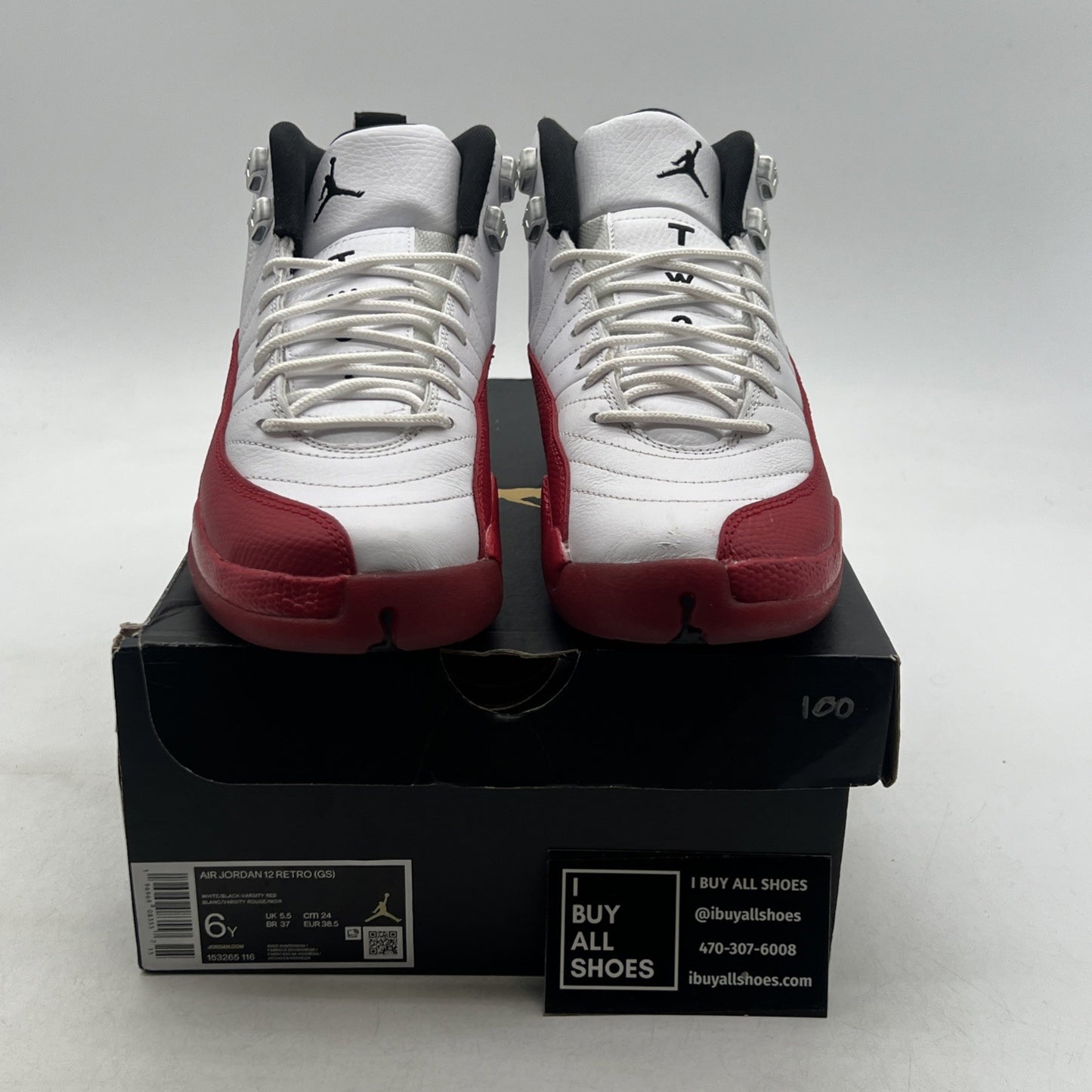 Size 6Y - Air Jordan 12 Retro 2023 Mid Cherry (153265-116)